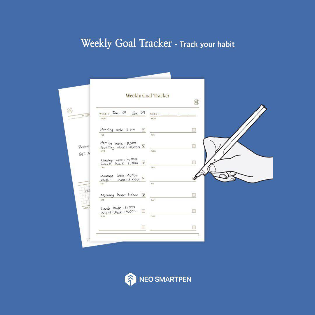 100-DAY Action Planner [2 Pack] - Neo smartpen