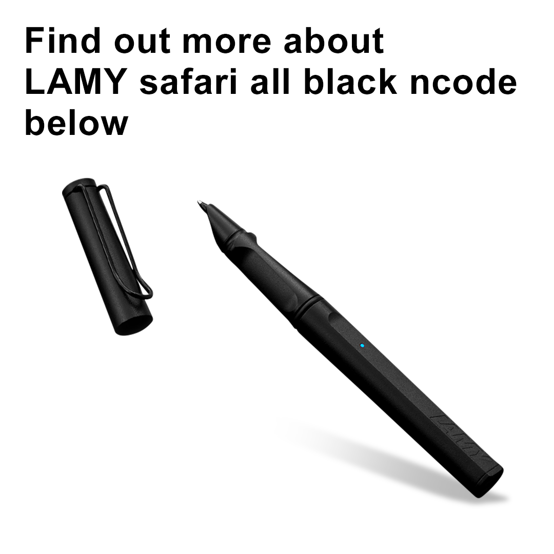 Stylo connecté Lamy Safari Smart Pen All Black ncode